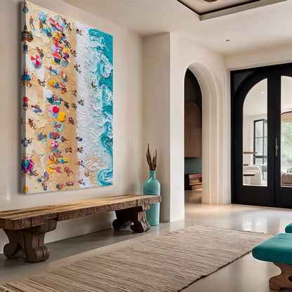 Beach Days Coastal Canvas Wall Art VII
