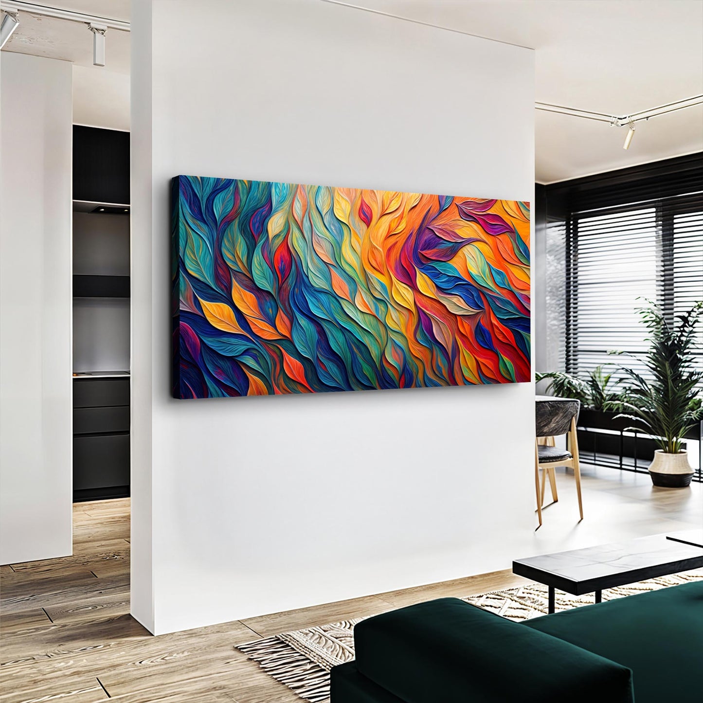 Chroma Whispers Abstract Canvas Wall Art