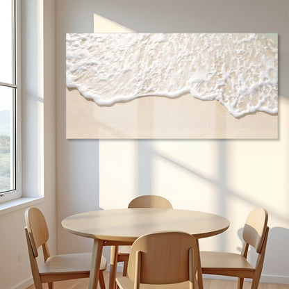 Sandy Waves Coastal Canvas Wall Art II