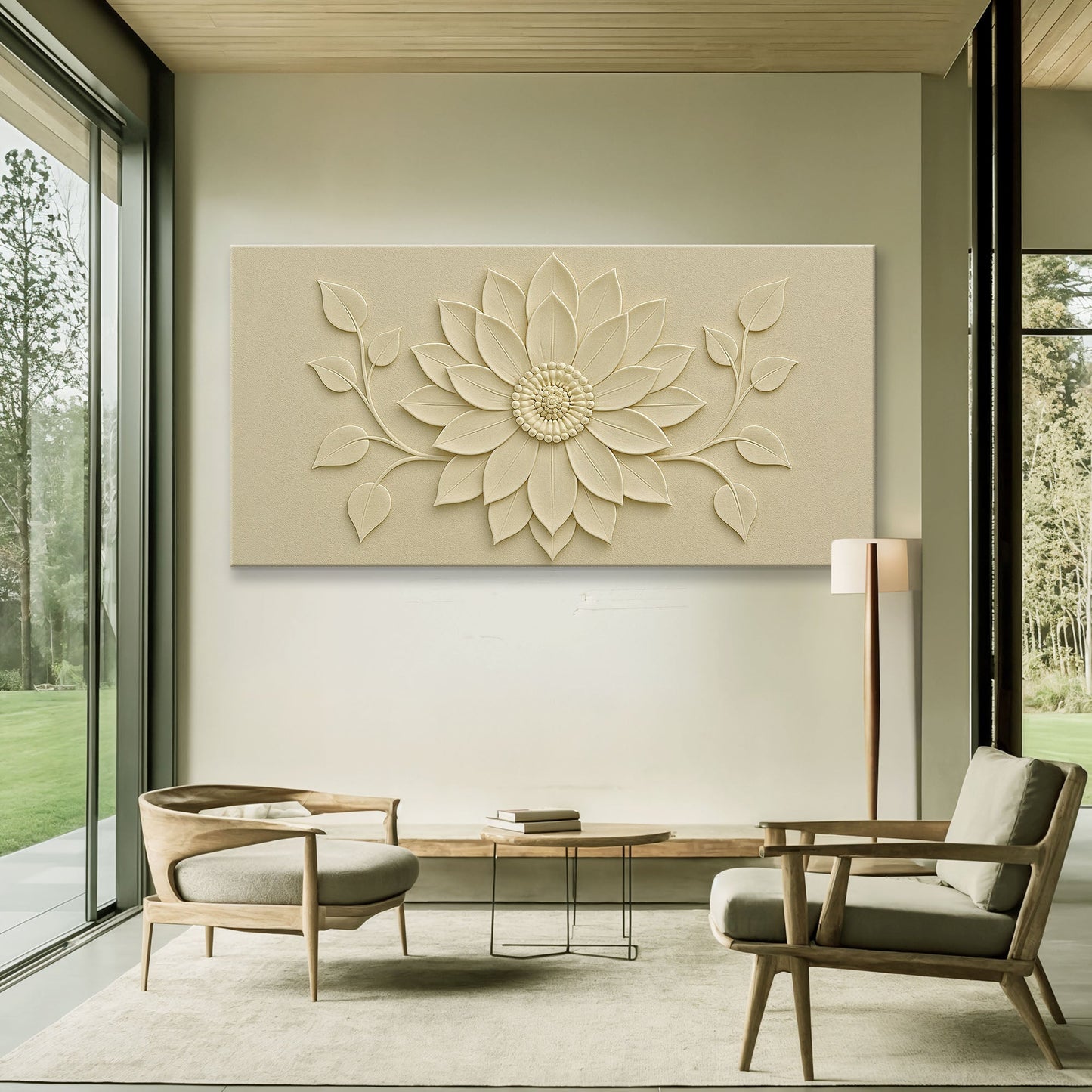 Floral Abstract Canvas Wall Art - Botanical Decor