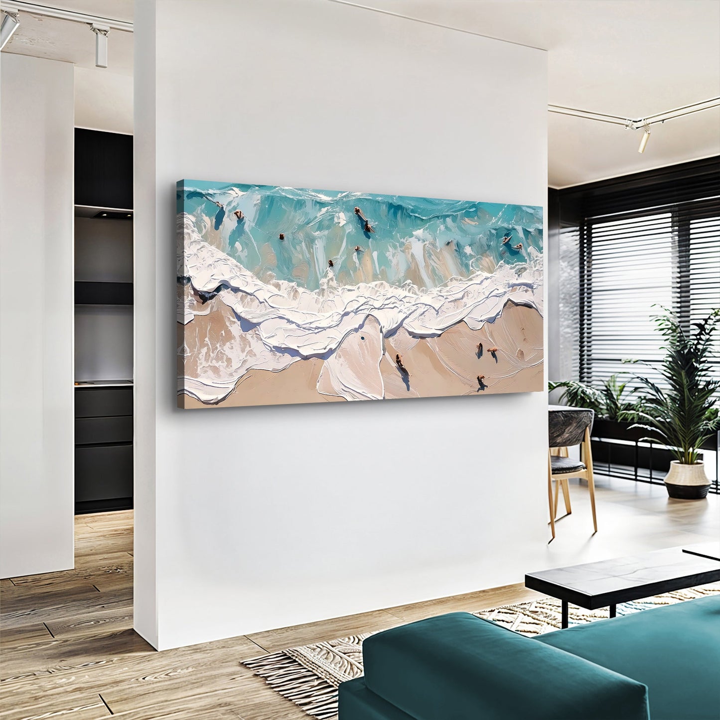 Beach Days Coastal Canvas Wall Art XV