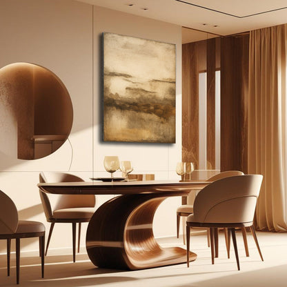 Neutral Abstract Canvas Wall Art