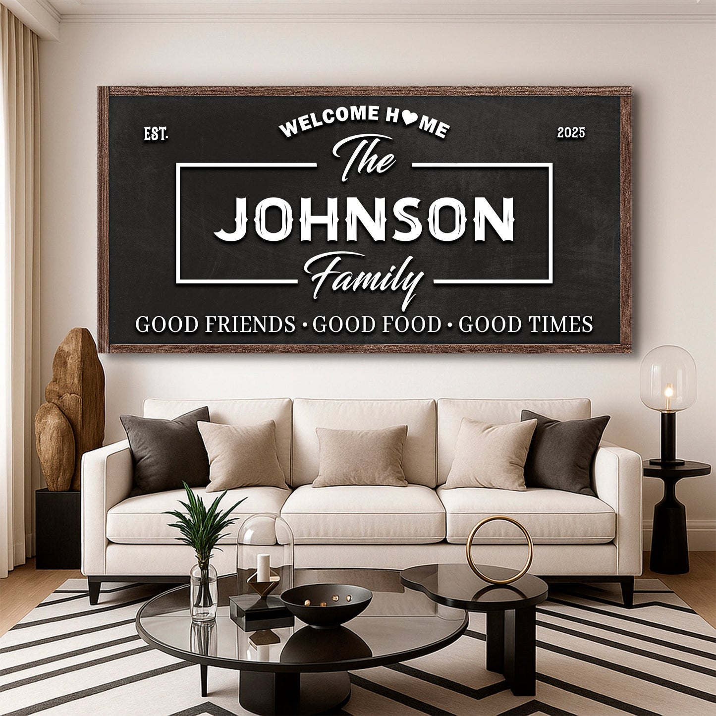 Welcome Home Canvas Wall Sign