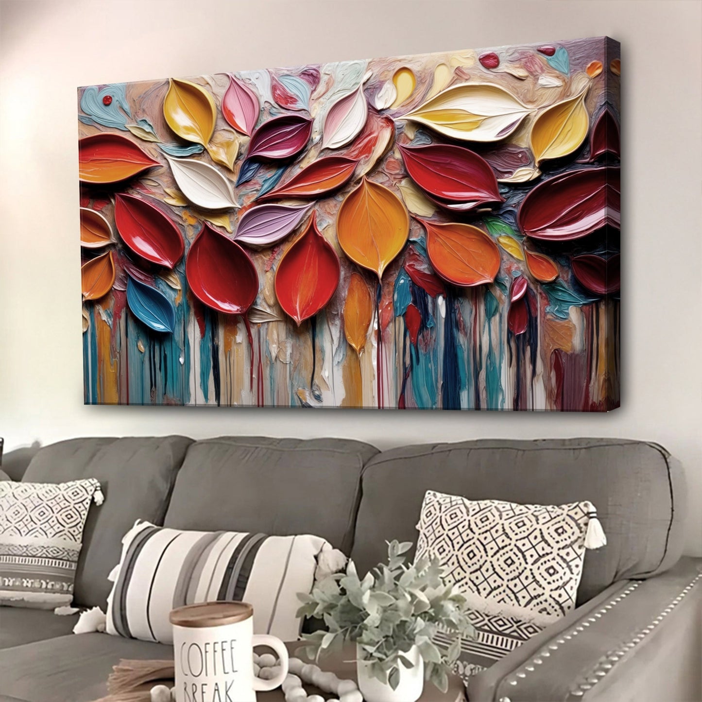 Autumn Rain Canvas Wall Art