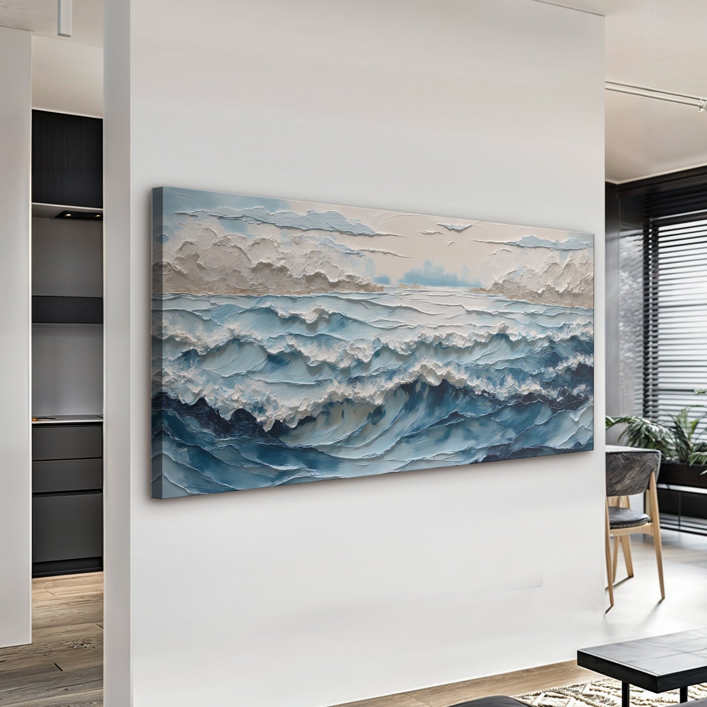 Ocean Embrace Coastal Canvas Wall Art