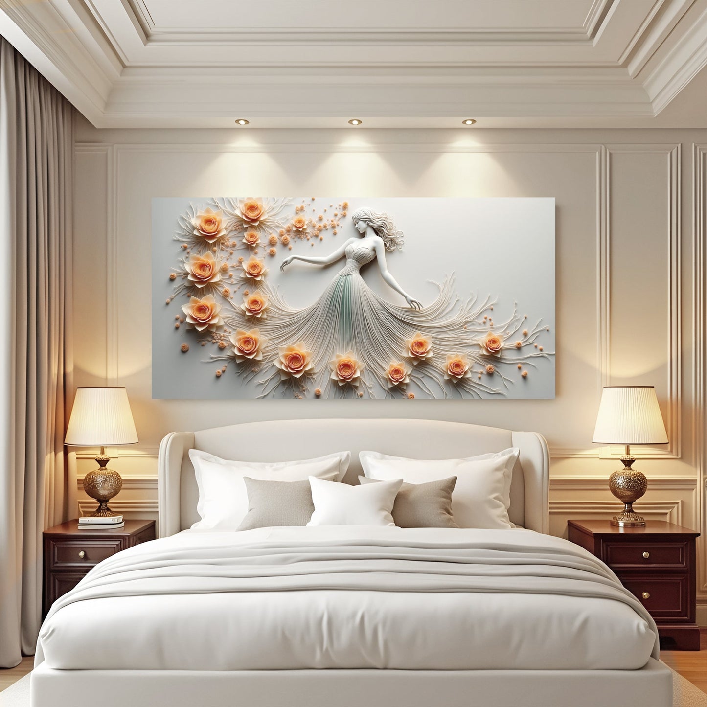 Minimalist Woman Dance Canvas Wall Art