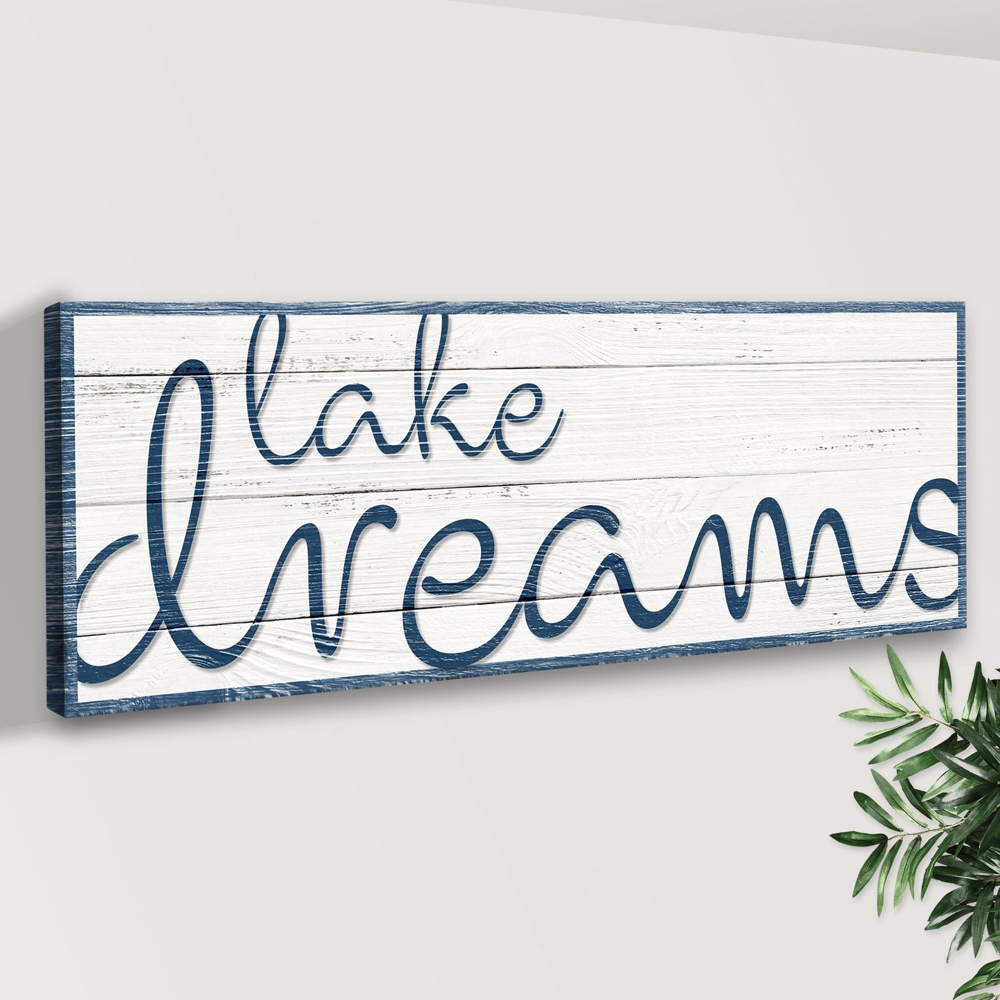 Lake Dreams Nautical Canvas Wall Art