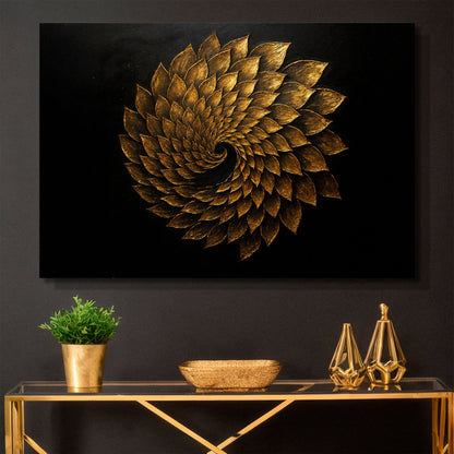 Winged Harmony Abstract Canvas Wall Art