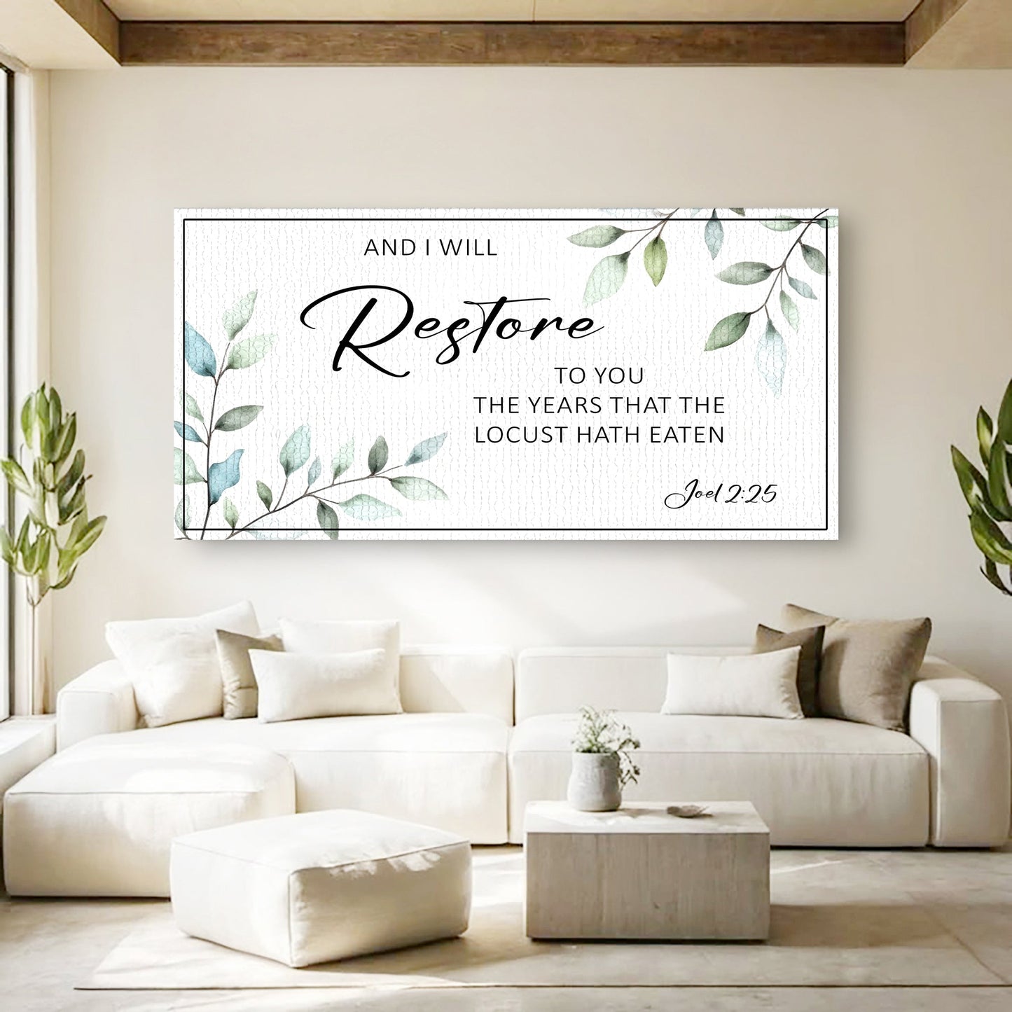 And I Will Restore To You Joel 2:25 Faith Sign