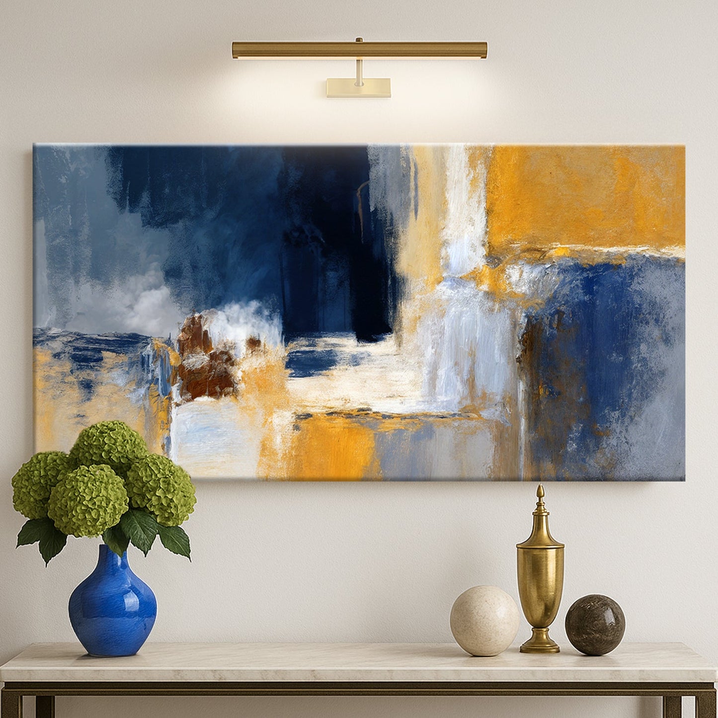 Abstract Geometric Lines Canvas Wall Art