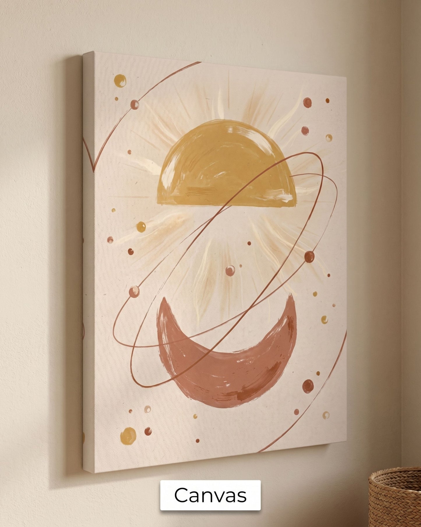 Golden Arc Celestial Boho Wall Art