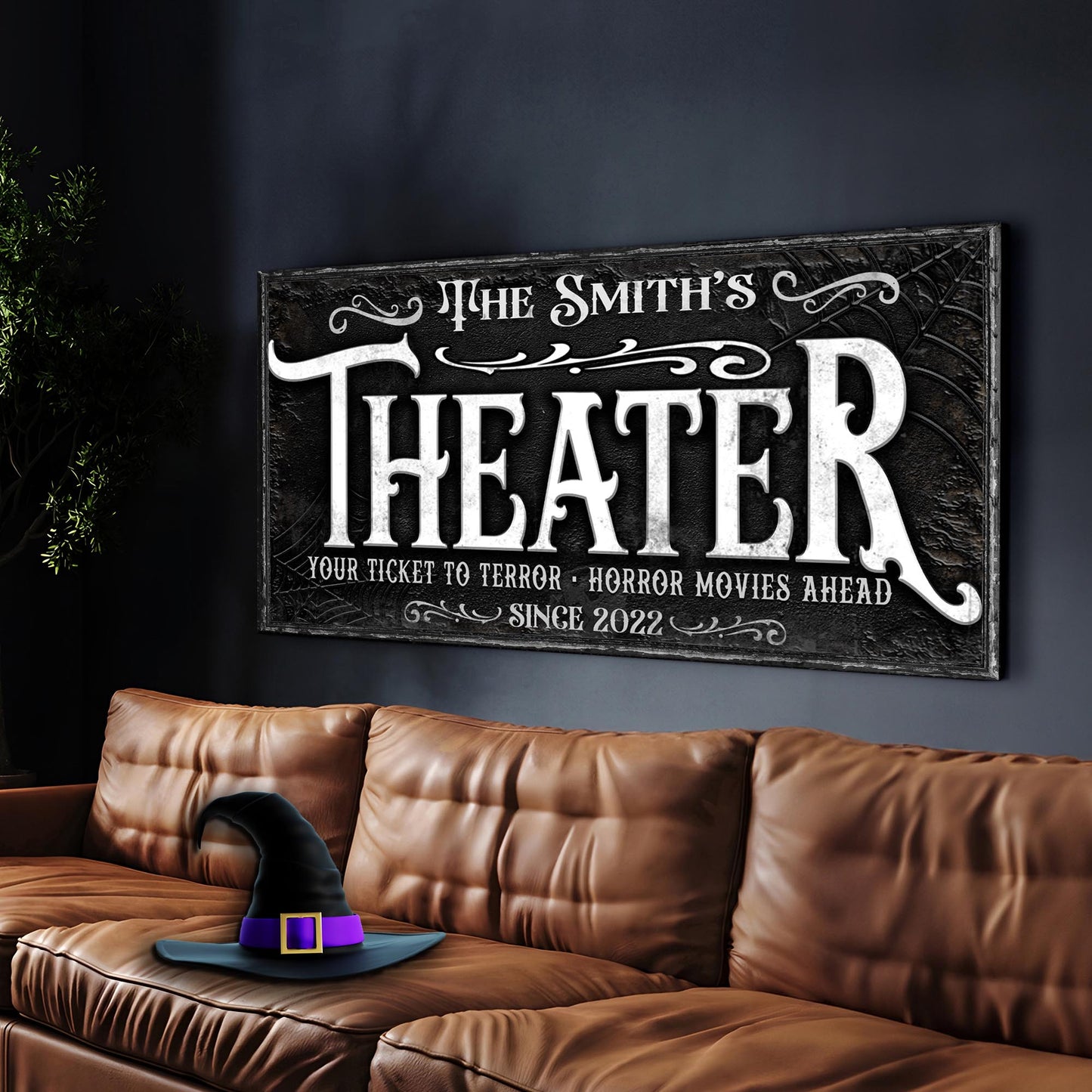 Theater Room Canvas Wall Art Sign VII