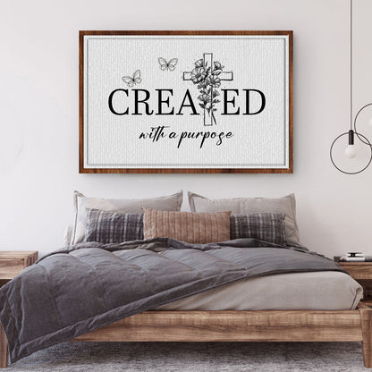 Created With A Purpose Faith Canvas Wall Art