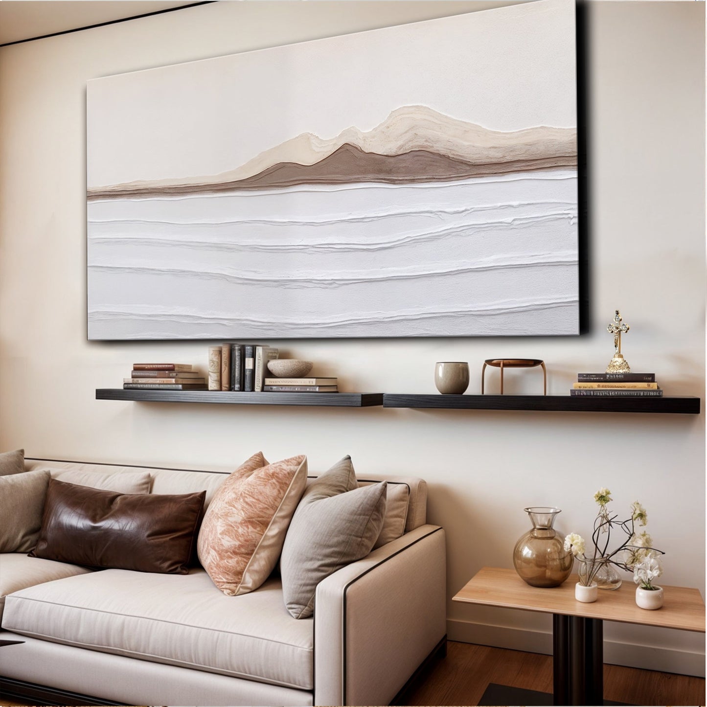 Earth Tone Abstract Canvas Wall Art
