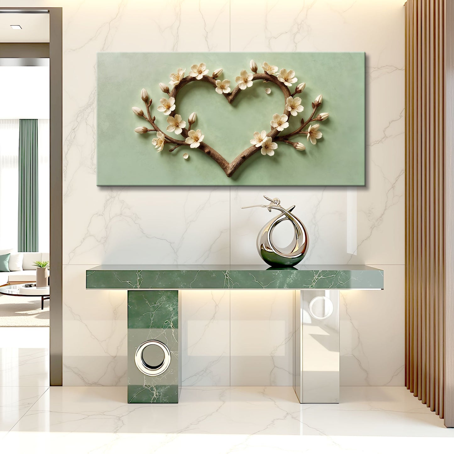 Harmony in Bloom Floral Canvas Wall Art