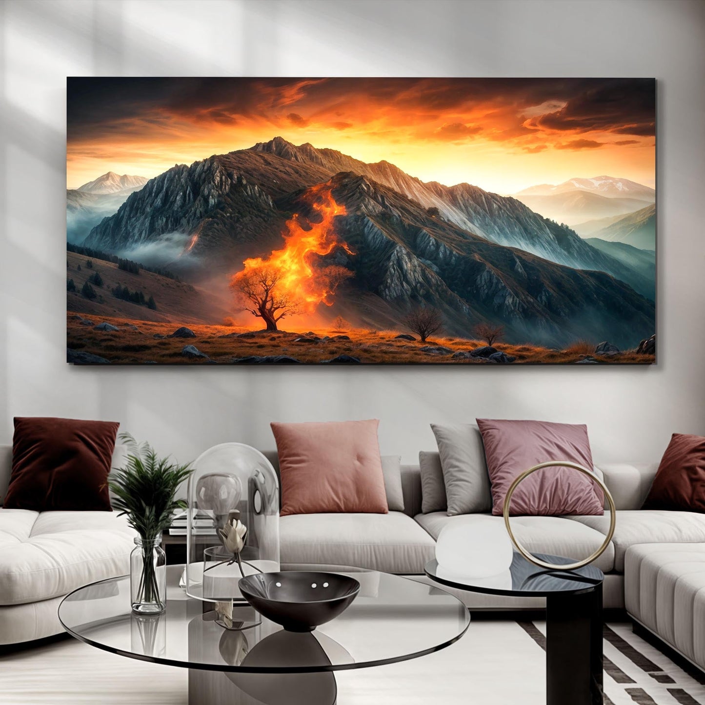 Burning Bush Faith Canvas Wall Art II