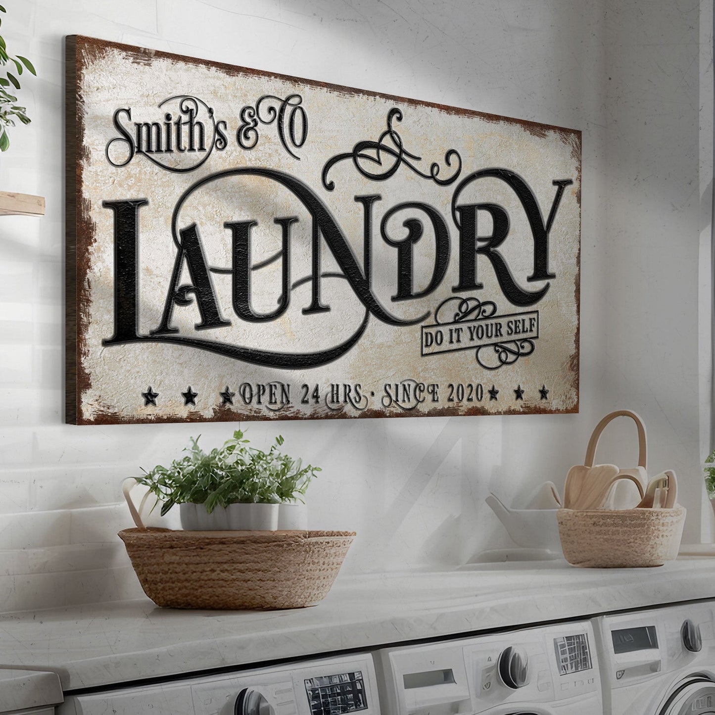 Laundry Room Canvas Wall Art VI