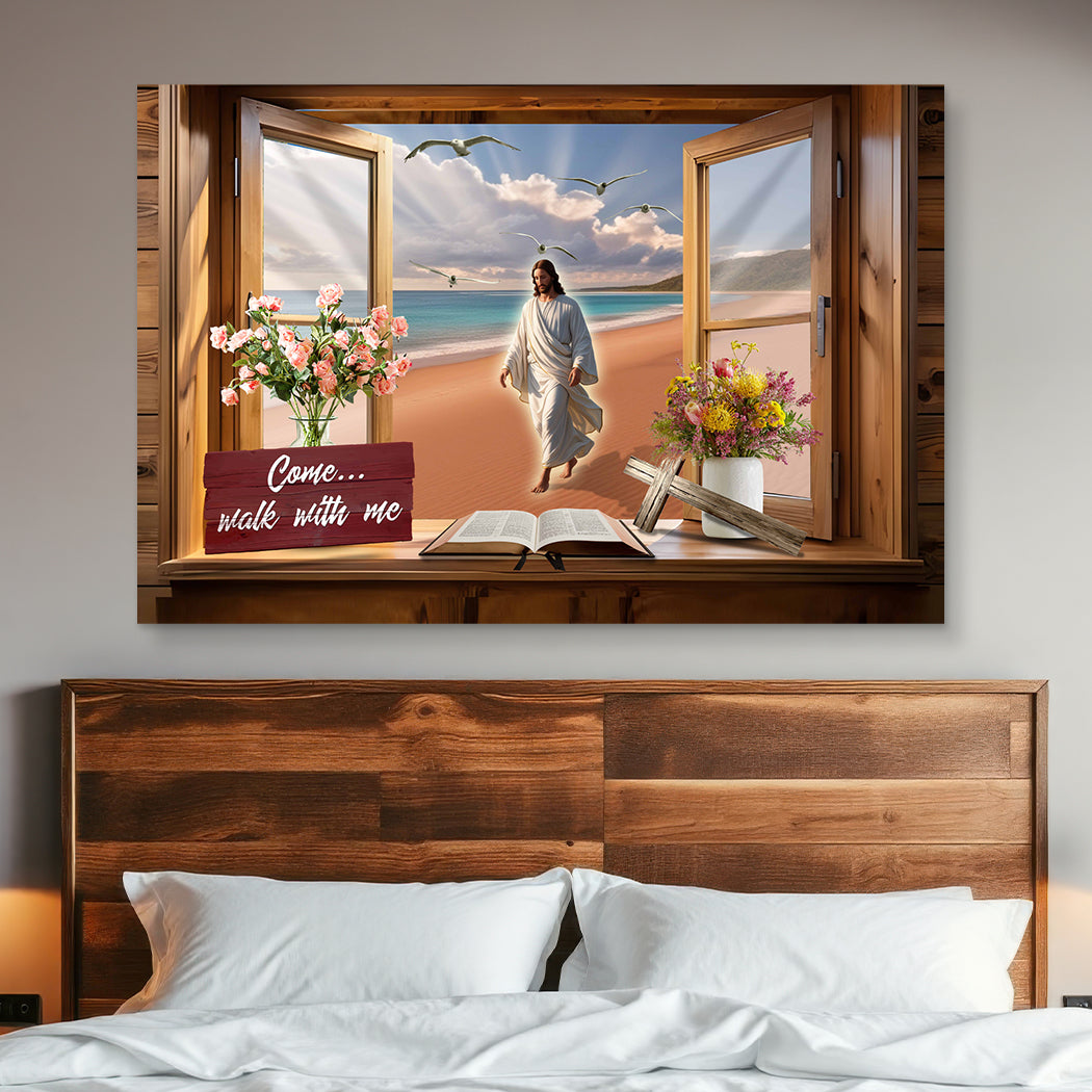 Come Walk With Me Faith Canvas Wall Art