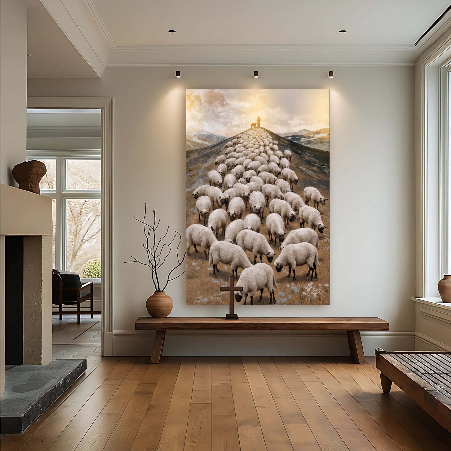Parable of the Lost Sheep Faith Canvas Wall Art II
