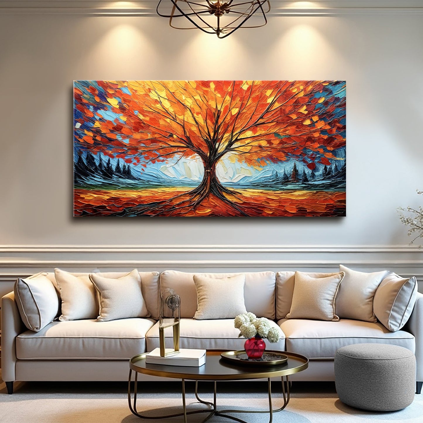 Autumn Fire Canvas Wall Art