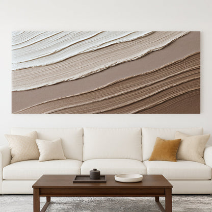 Minimalist Wide-Format Abstract Canvas Wall Art