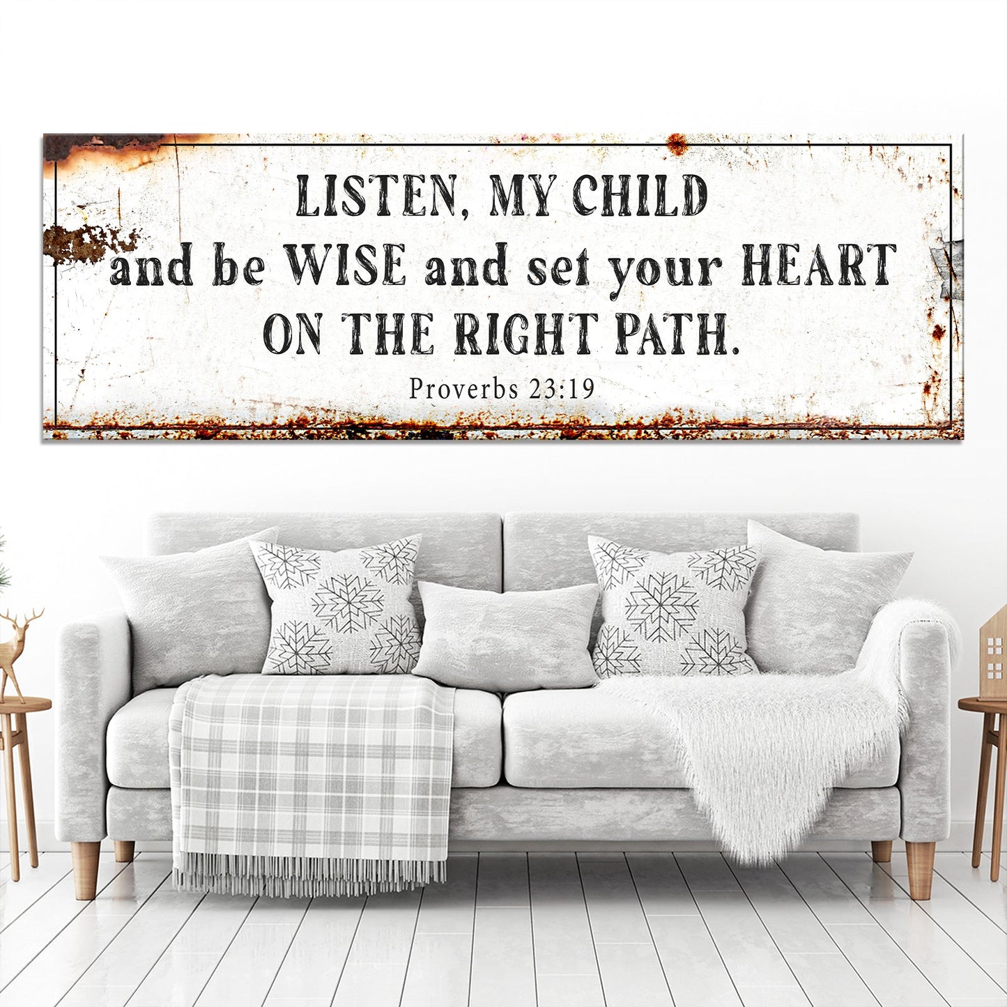 Be Wise Set Your Heart On The Right Path Faith Sign