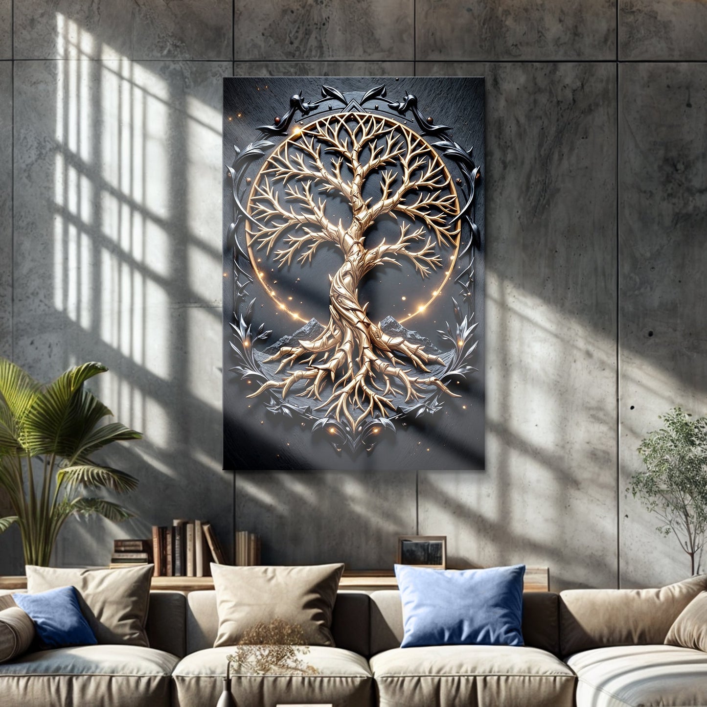 3D Celtic Tree of Life Canvas Wall Art II