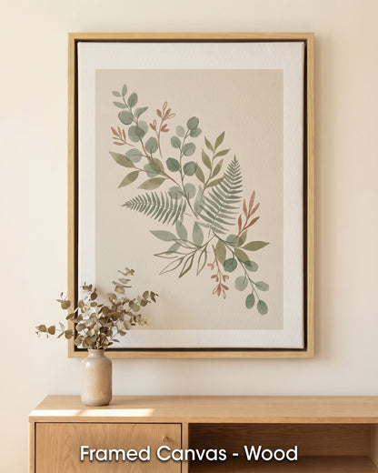 Sage Botanica Boho Botanical Print