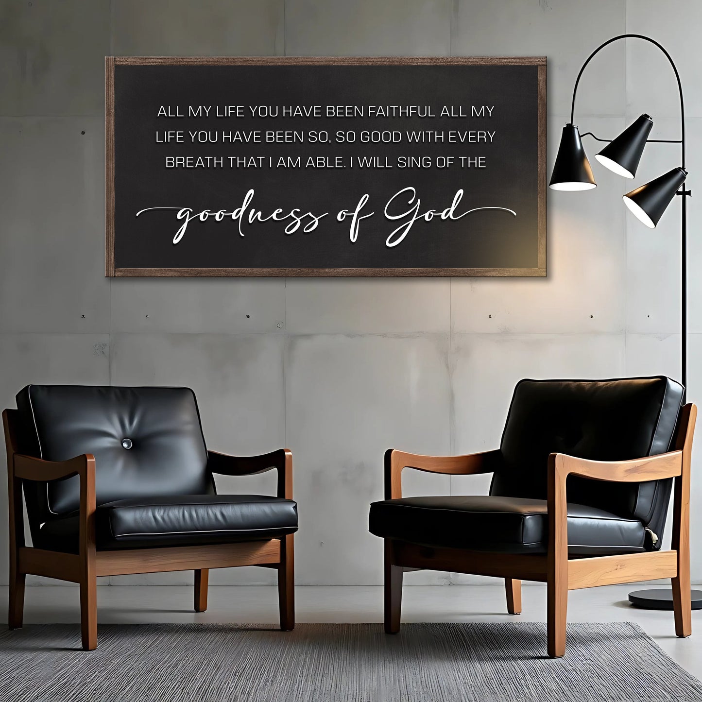 Goodness of God Canvas Wall Art - Faith Inspirational Sign