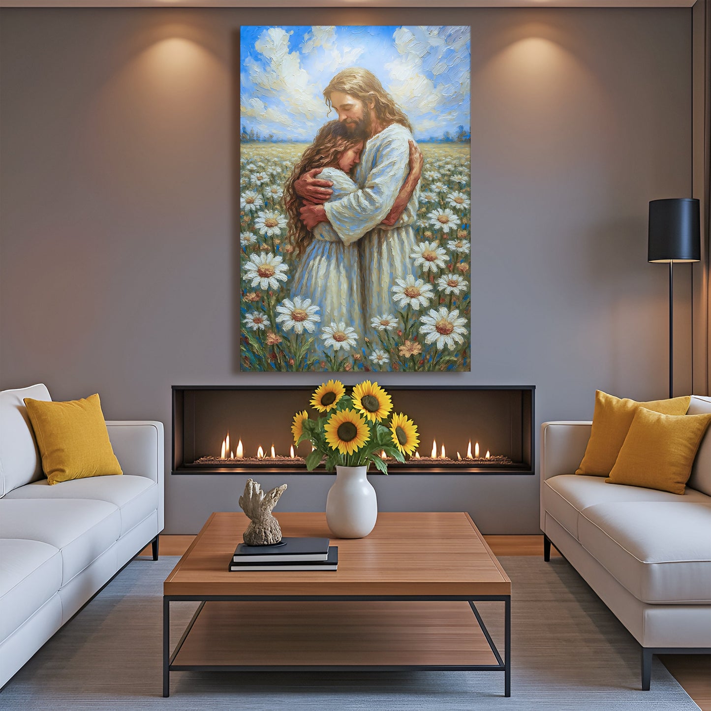 Jesus With Children Canvas Wall Art