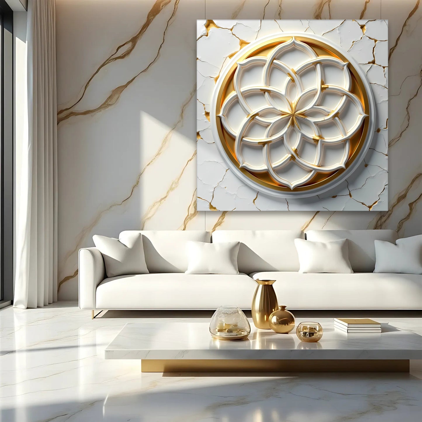 Flower of Life Canvas Wall Art