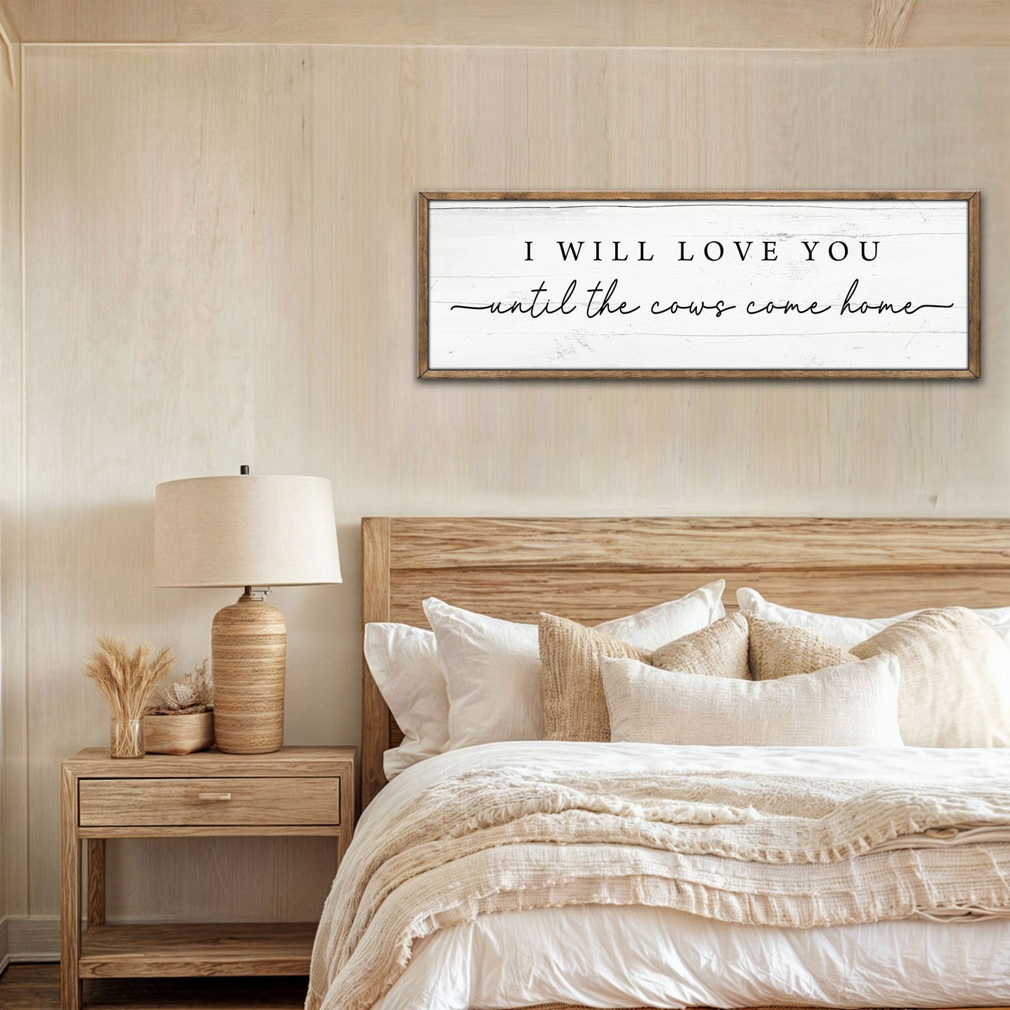 I Will Love You Until The Cows Come Home Canvas Art