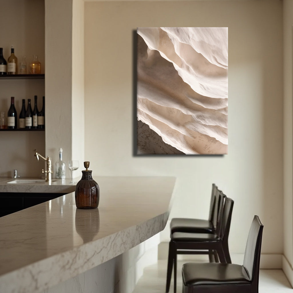 Light Neutral Impasto Canvas Wall Art