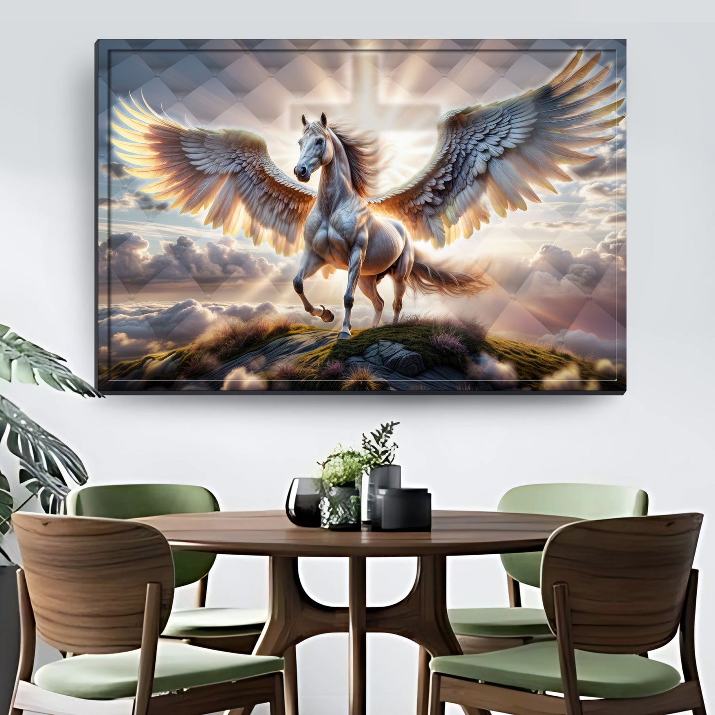 3D Horse Faith Canvas Wall Art VI
