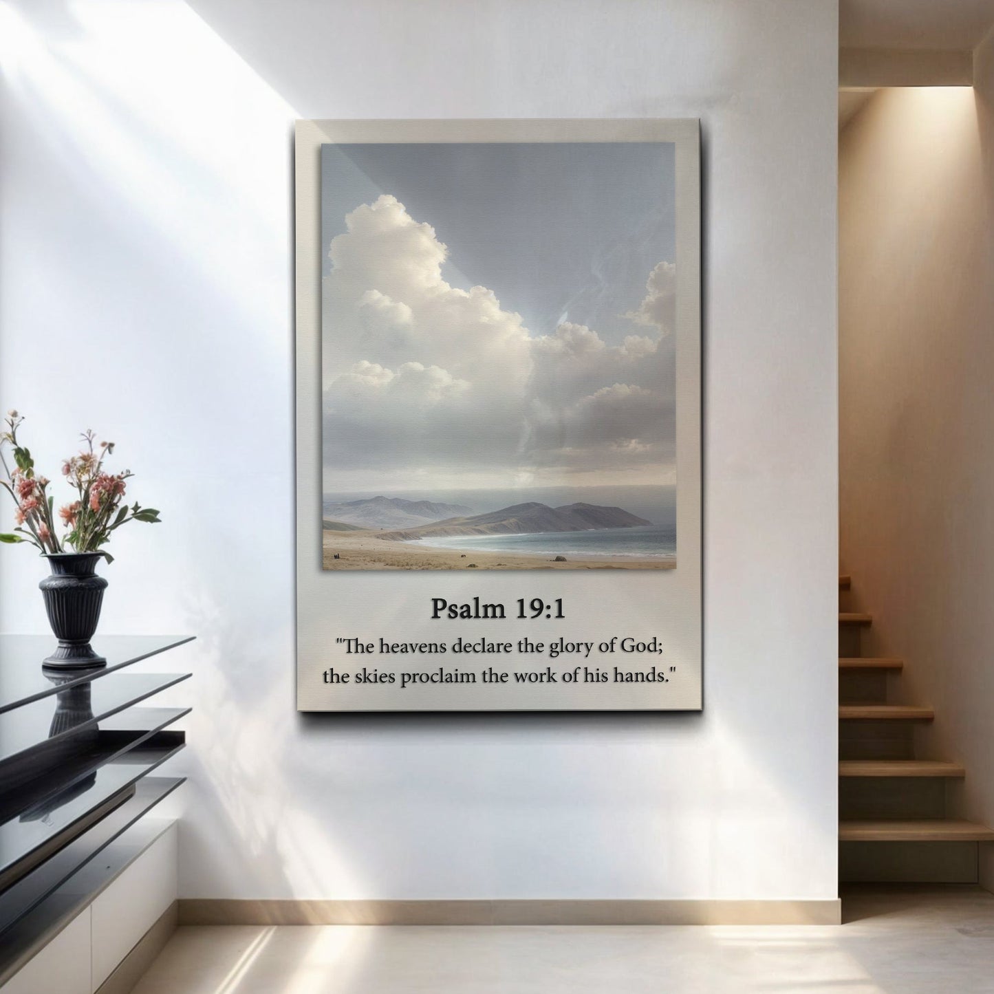 Psalm 19:1 The Heavens Declare the Glory of God Canvas