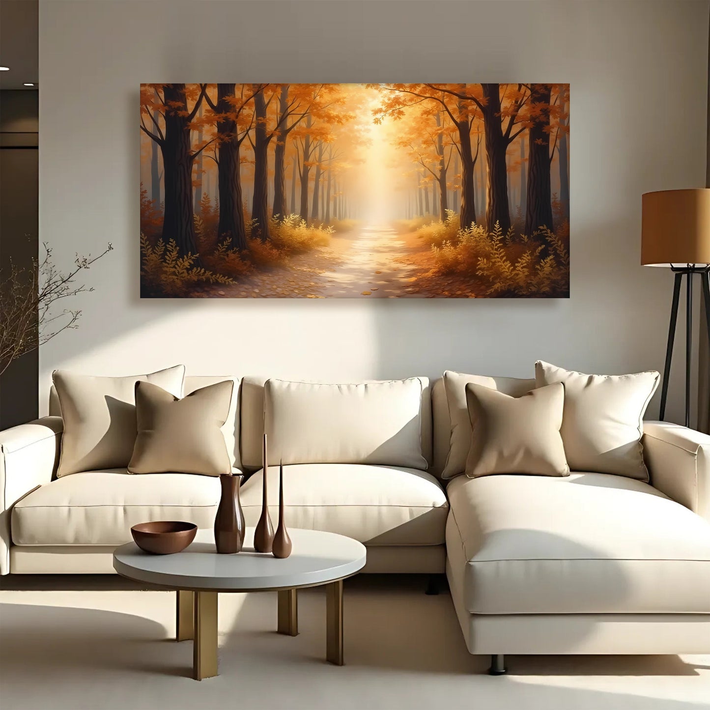 Abstract Forest Landscape Canvas Wall Art