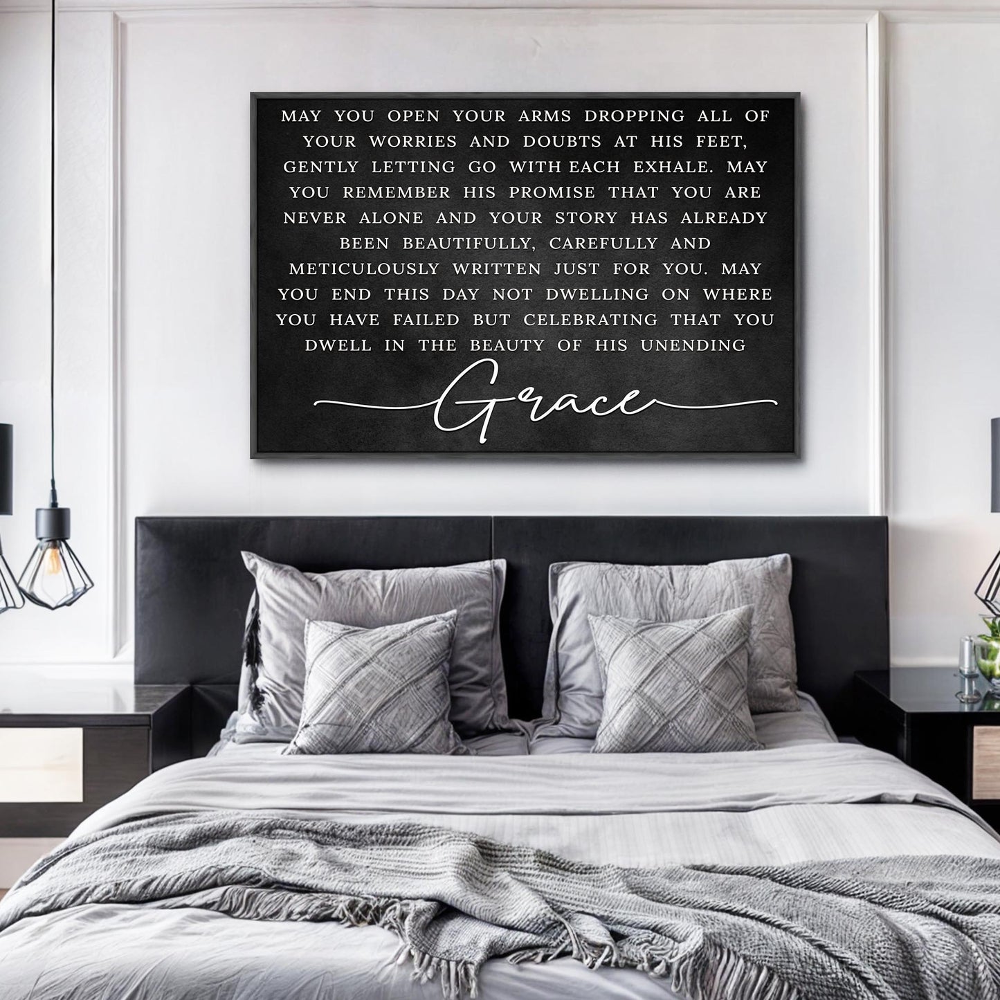 Unending Grace Faith Canvas Sign