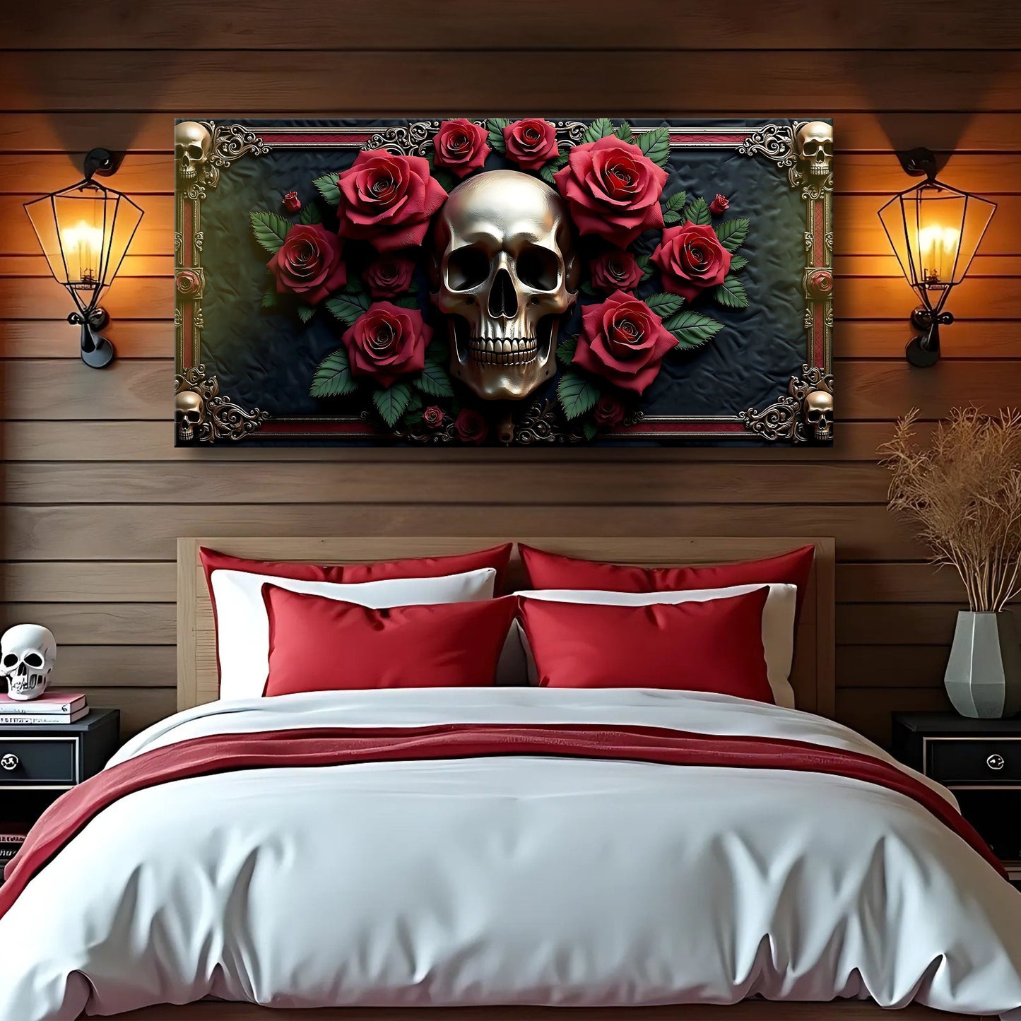 3D Vintage Skull Wall Art Decor