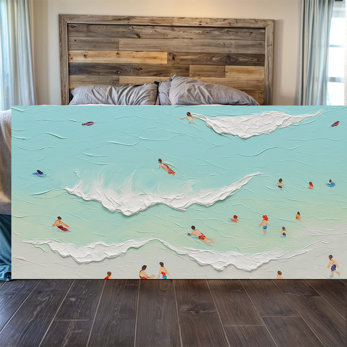 Beach Days Coastal Canvas Wall Art X