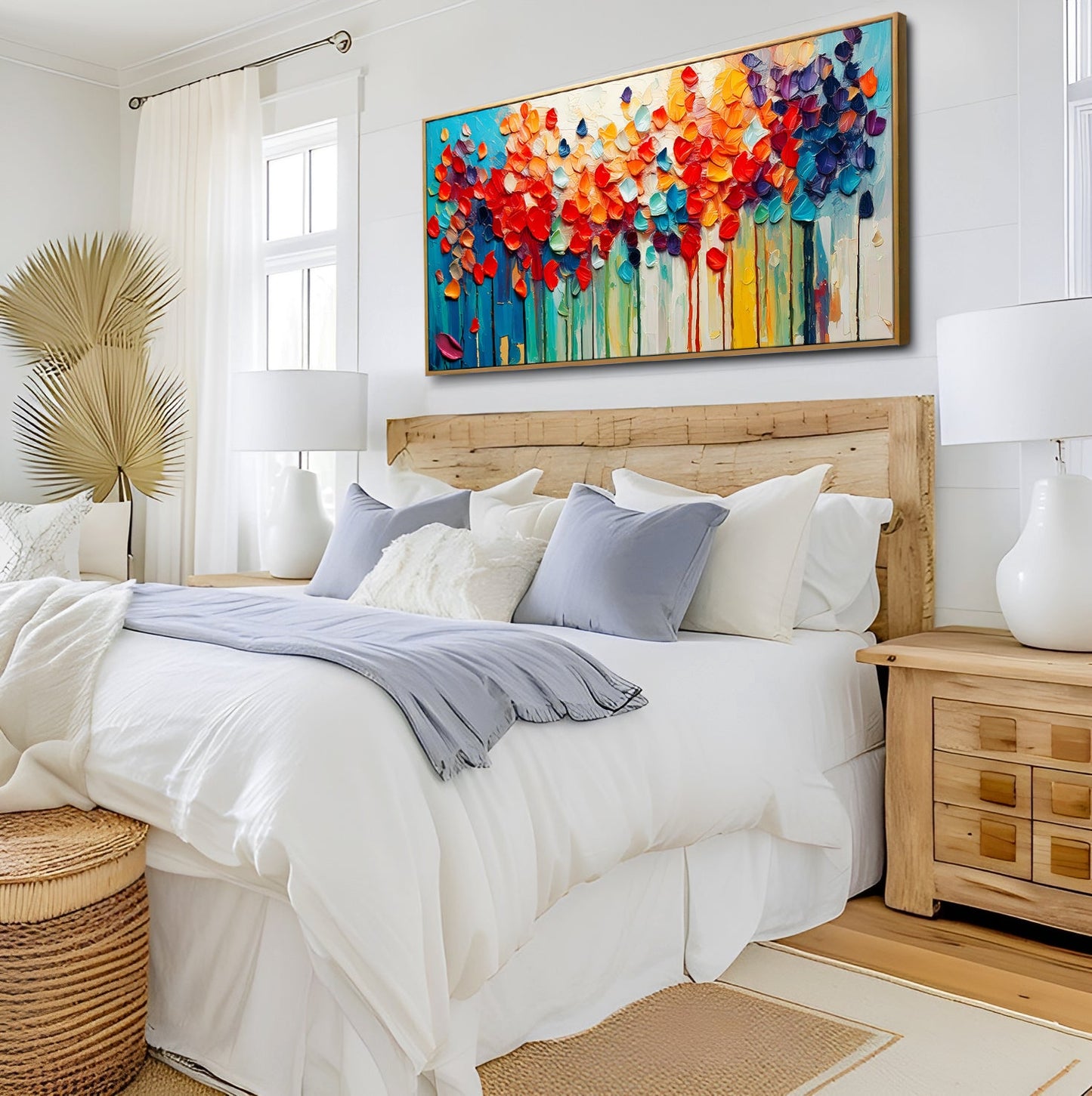 Colorful Petals Floral Canvas Wall Art