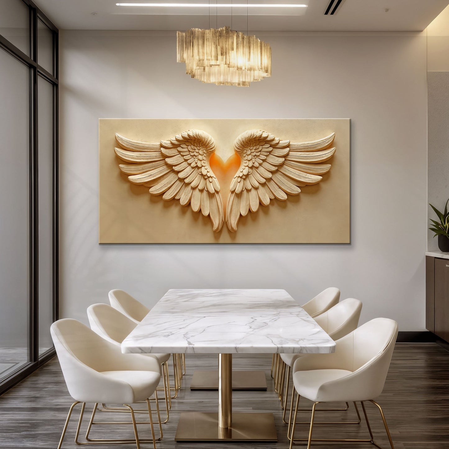 Wings of Devotion Canvas Wall Art