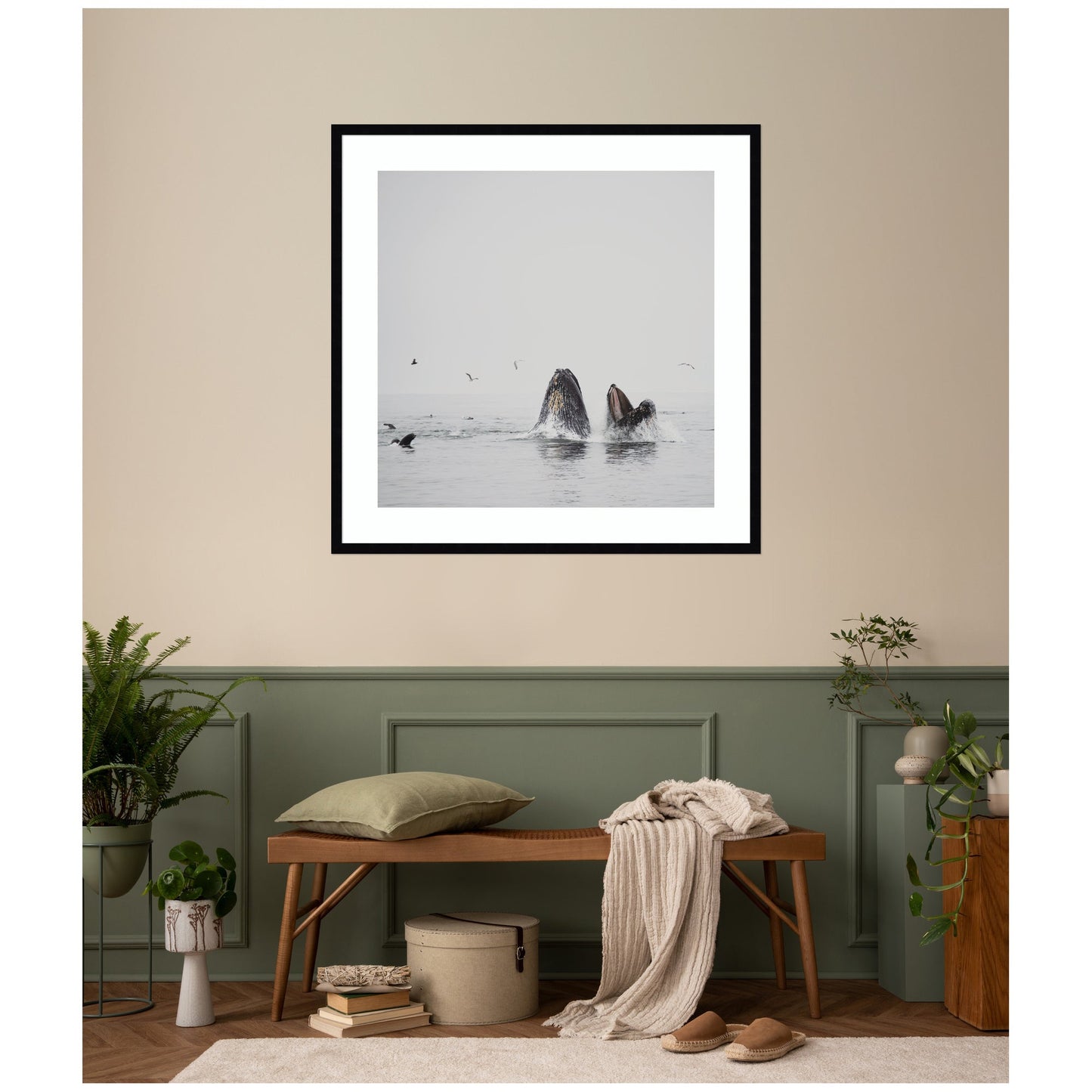 Humpback Whales No. 2 by Laura Evans Framed Wall Art Print