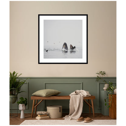 Humpback Whales No. 2 by Laura Evans Framed Wall Art Print