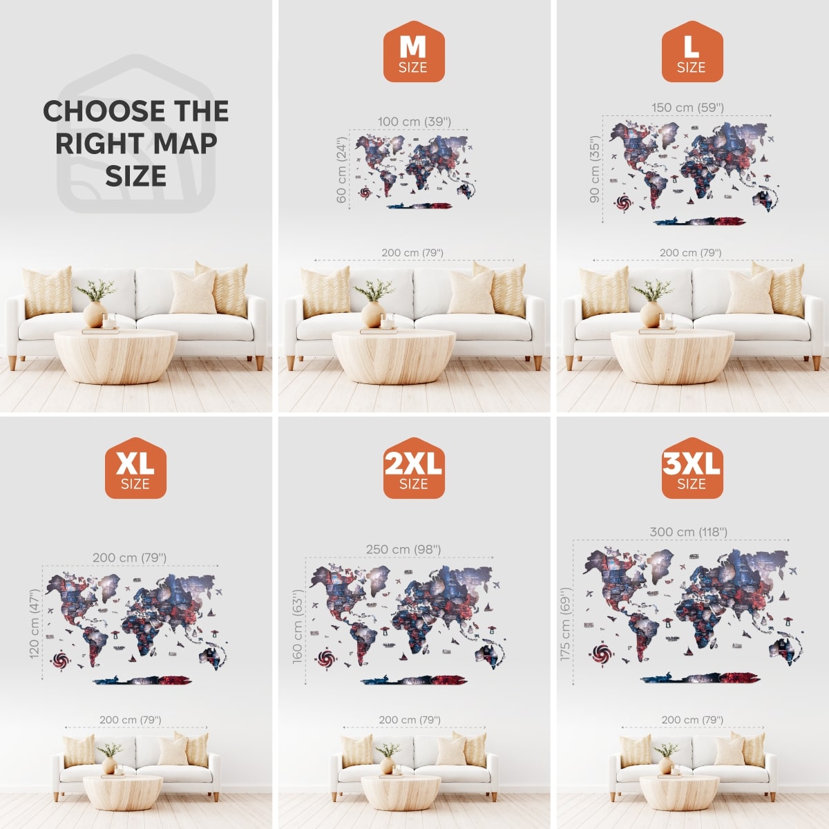 3D Wooden World Map Wall Art - Alcor