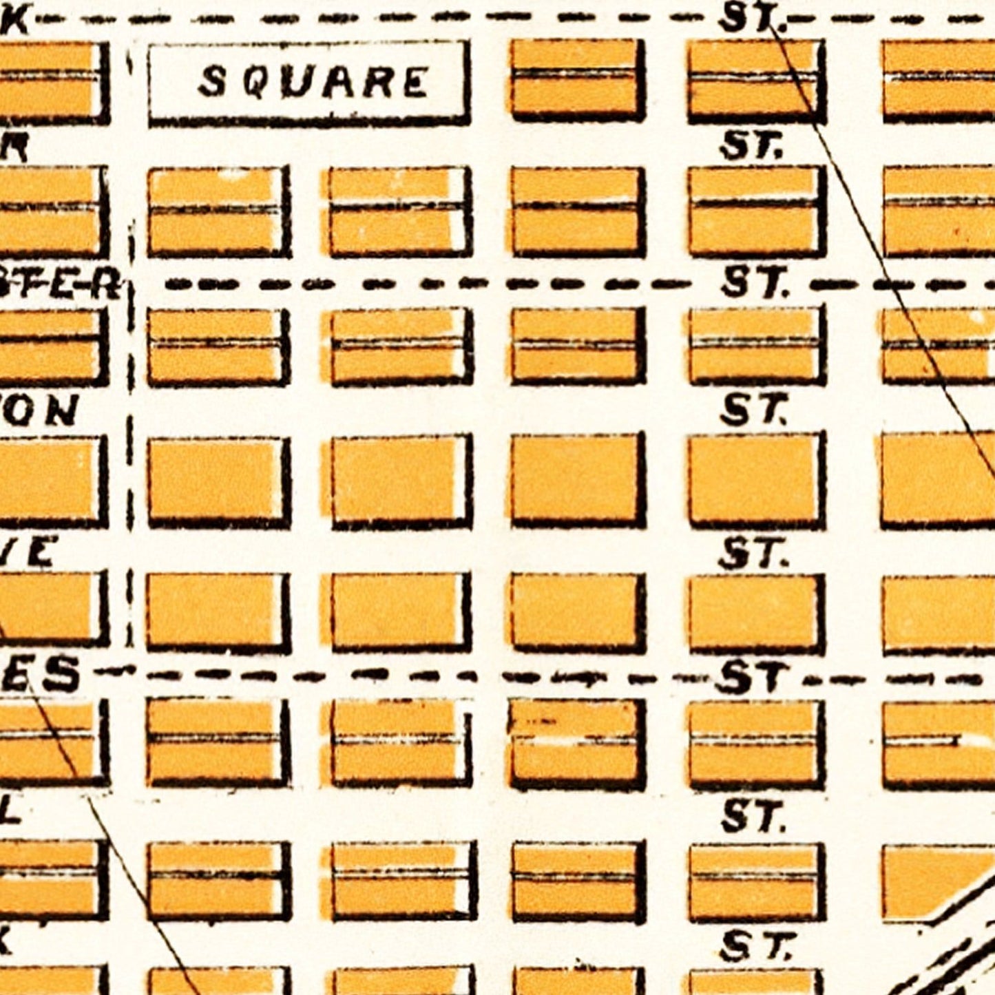 Vintage Map of San Francisco, California, 1882