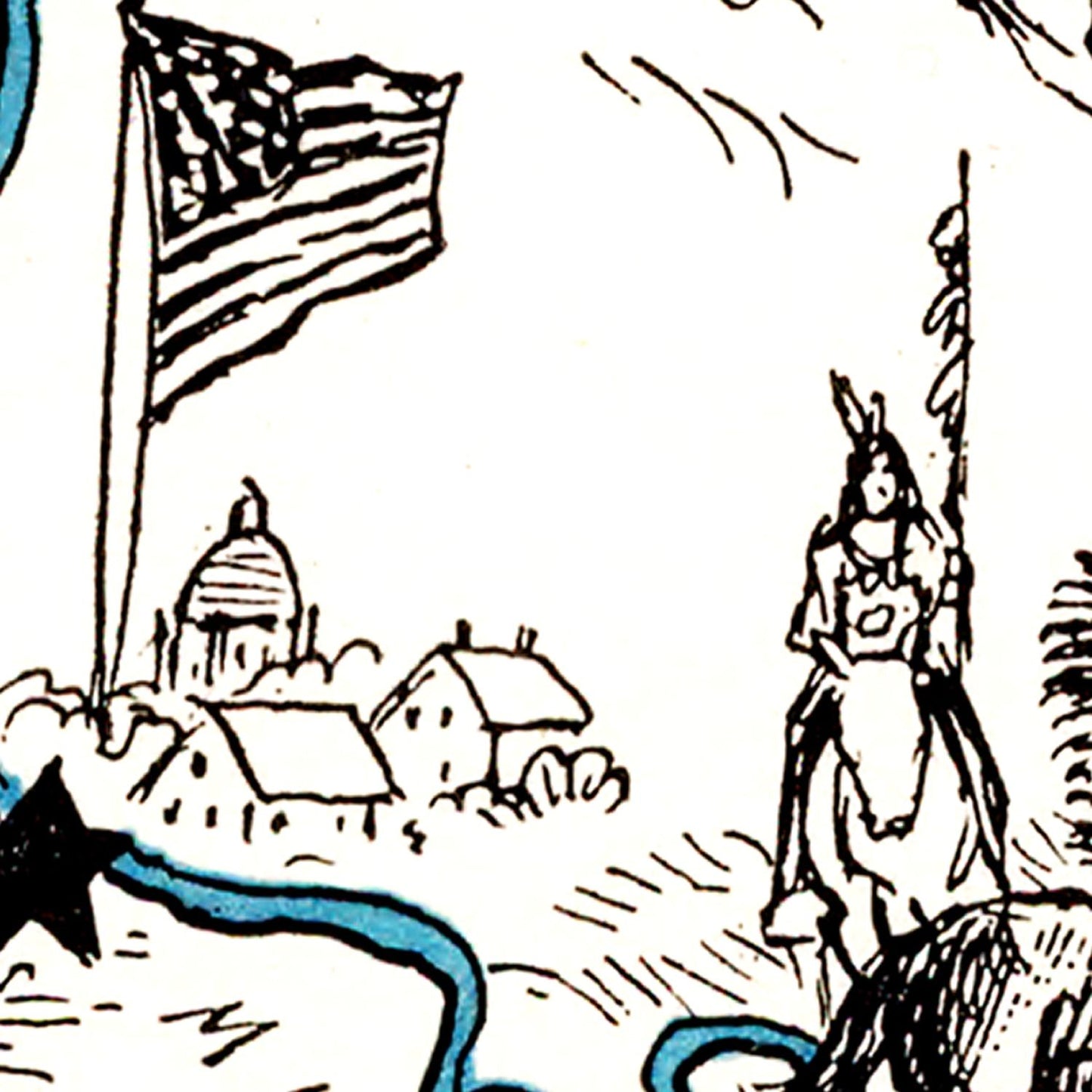 Vintage Map of South Dakota, 1931
