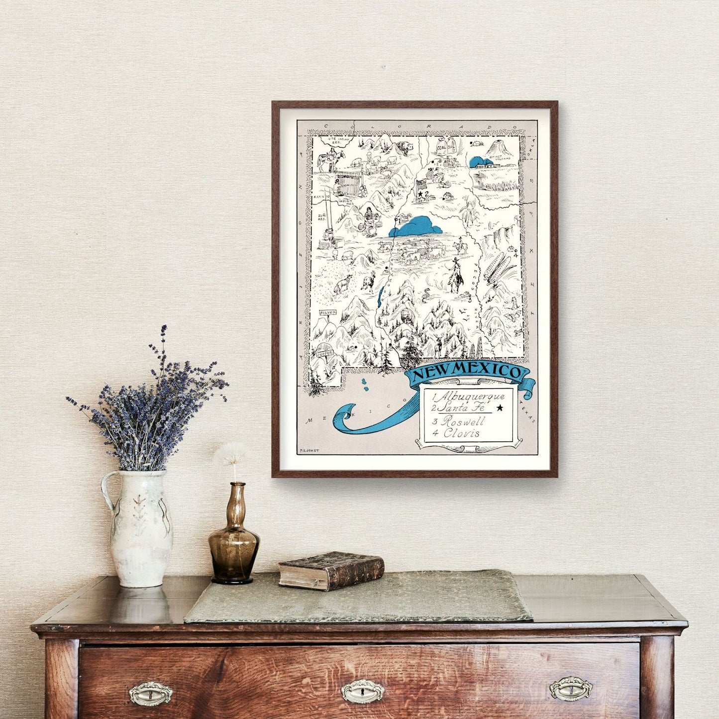 Vintage Map of New Mexico, 1931