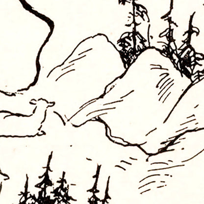 Vintage Map of Wyoming, 1931