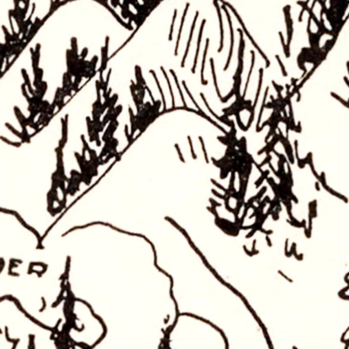 Vintage Map of Washington State, 1931