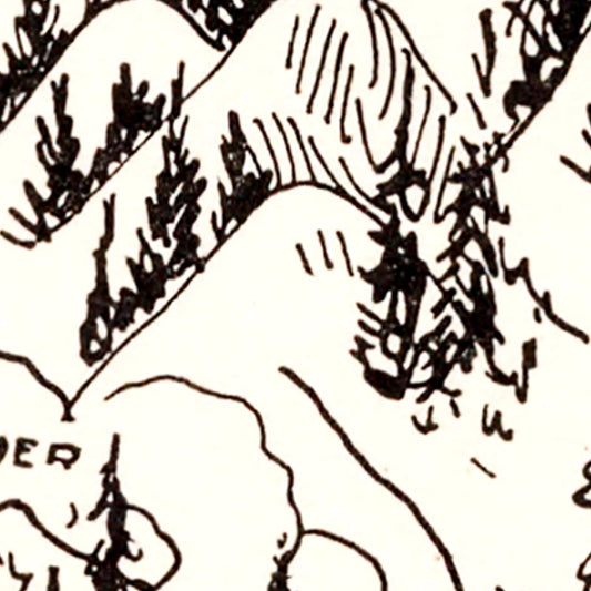 Vintage Map of Washington State, 1931